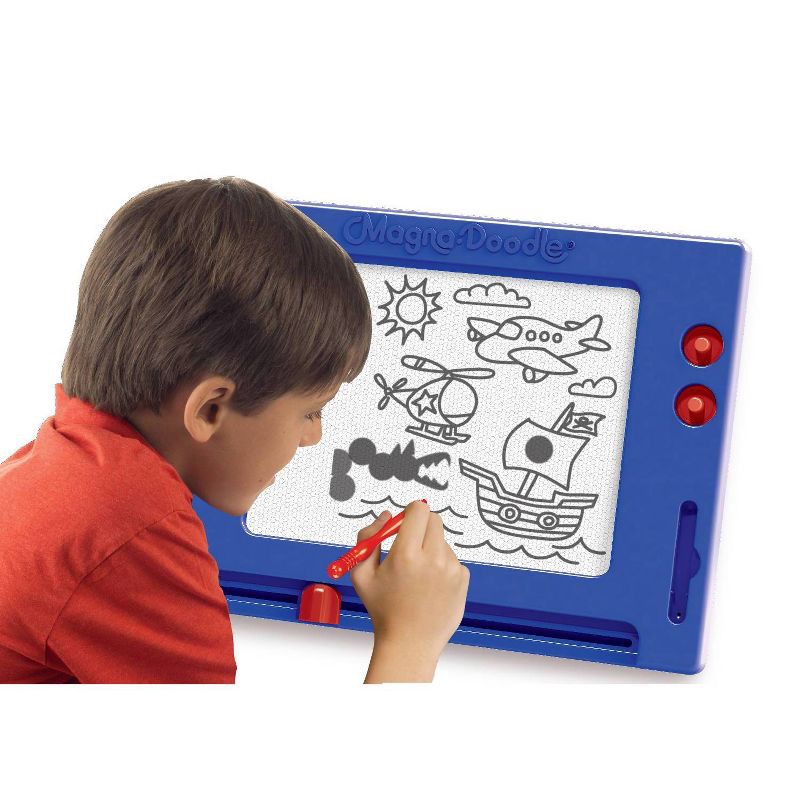 slide 3 of 8, Cra-Z-Art Retro Magna Doodle: Magnetic Activity Surface with Stylus, Stencils, 1 ct