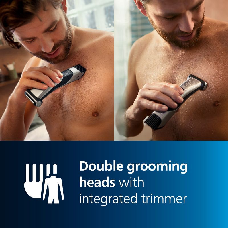 slide 2 of 13, Philips Norelco Bodygroom Series 7000 Men's Rechargeable Electric Trimmer - BG7030/49, 1 ct