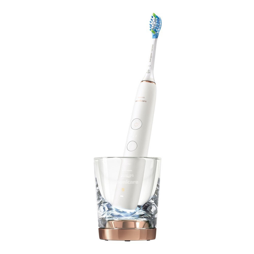 slide 4 of 11, Philips Sonicare DiamondClean Smart Toothbrush - White/Rose Gold, 1 ct