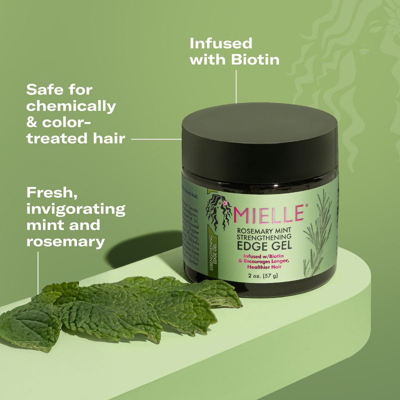 slide 5 of 10, Mielle Organics Rosemary Mint Strengthening Edge Gel - 2oz, 2 oz