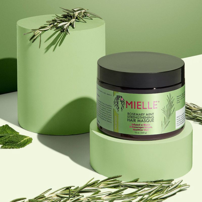 slide 4 of 6, Mielle Organics Rosemary Mint Strengthening Hair Masque - 12oz, 12 oz