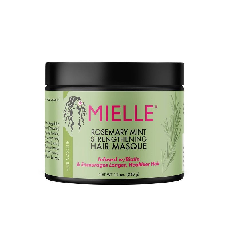 slide 1 of 6, Mielle Organics Rosemary Mint Strengthening Hair Masque - 12oz, 12 oz