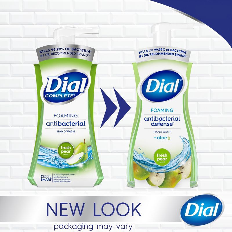slide 15 of 15, Dial Foaming Antibacterial Defense Hand Wash - Fresh Pear - 10 fl oz, 10 fl oz