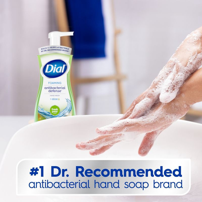 slide 4 of 15, Dial Foaming Antibacterial Defense Hand Wash - Fresh Pear - 10 fl oz, 10 fl oz