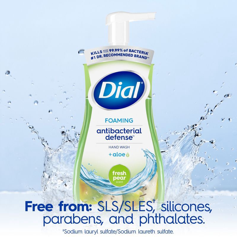 slide 7 of 13, Dial Fresh Pear Foaming Antibacterial Hand Wash - 10 fl oz, 10 fl oz