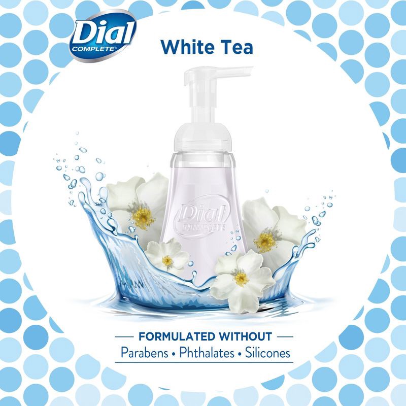 slide 4 of 10, Dial Soothing White Tea Foaming Antibacterial Hand Wash - 10 fl oz, 10 fl oz