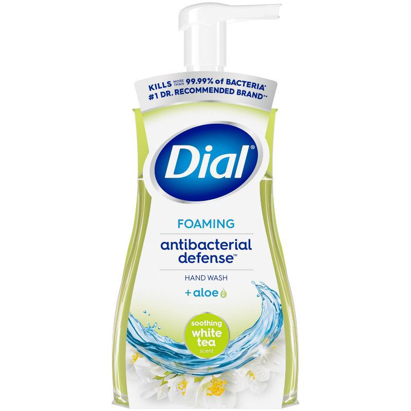slide 1 of 12, Dial Foaming Antibacterial Defense Hand Wash - White Tea - 10 fl oz, 10 fl oz