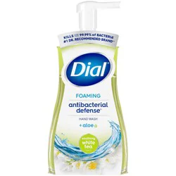 Dial Foaming Antibacterial Defense Hand Wash - White Tea - 10 fl oz