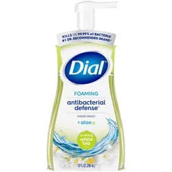 Dial Antibacterial Defense Foaming Hand Soap - White Tea - 10 fl oz