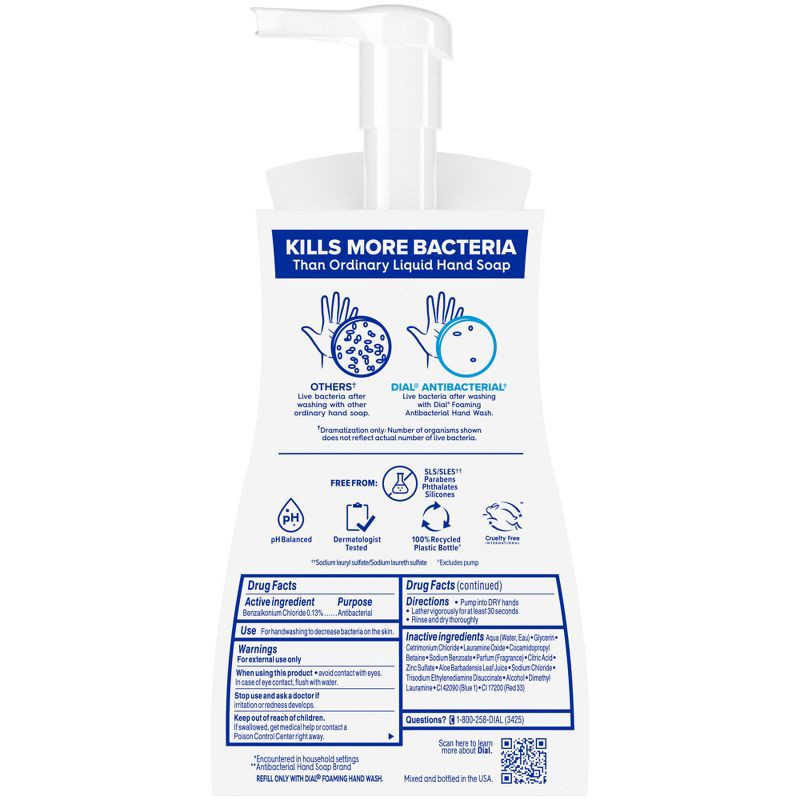 slide 2 of 15, Dial Foaming Antibacterial Hand Wash Spring Water - 10 fl oz, 10 fl oz