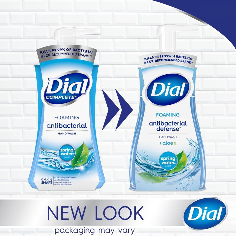 slide 4 of 15, Dial Foaming Antibacterial Hand Wash Spring Water - 10 fl oz, 10 fl oz