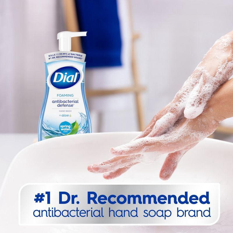 slide 5 of 15, Dial Foaming Antibacterial Hand Wash Spring Water - 10 fl oz, 10 fl oz