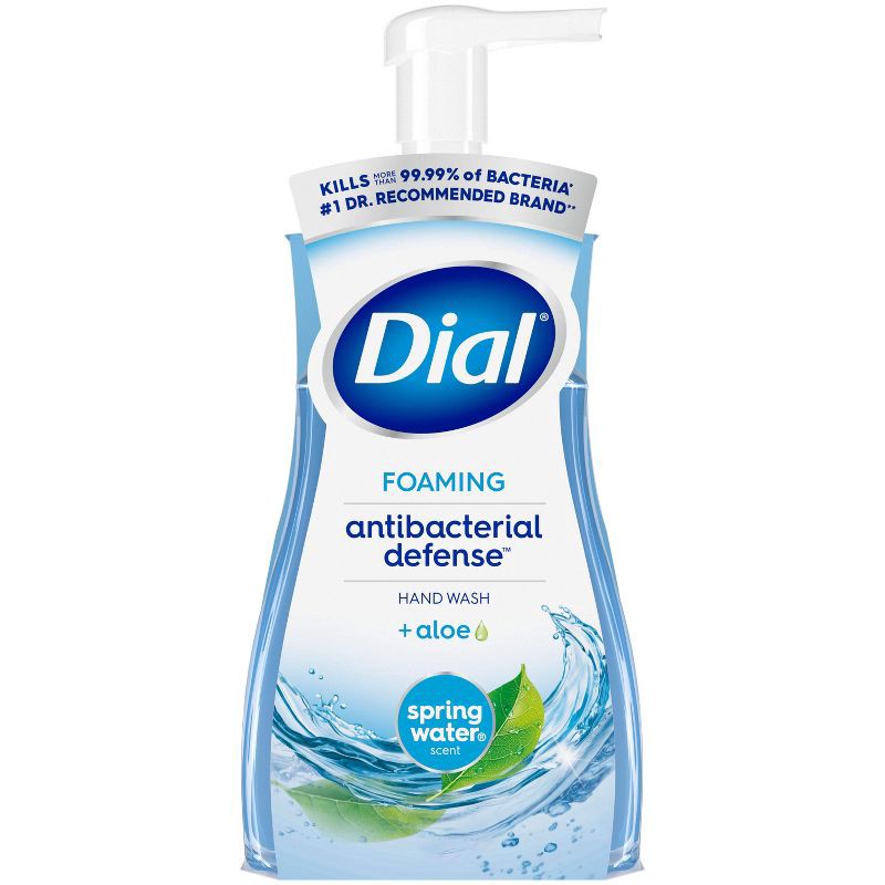 slide 1 of 15, Dial Foaming Antibacterial Hand Wash Spring Water - 10 fl oz, 10 fl oz