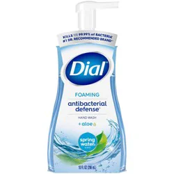Dial Foaming Antibacterial Defense Hand Wash - Spring Water - 10 fl oz