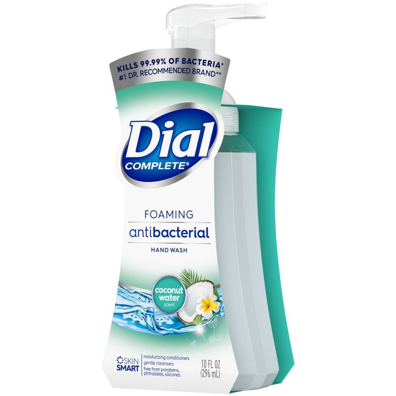 slide 12 of 14, Dial Foaming Antibacterial Defense Hand Wash - Coconut Water - 10 fl oz, 10 fl oz