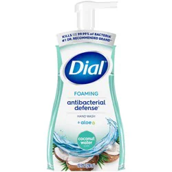 Dial Foaming Antibacterial Defense Hand Wash - Coconut Water - 10 fl oz