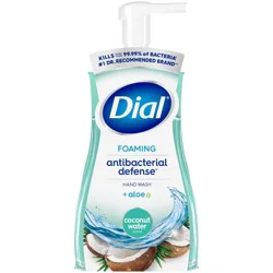 Dial Antibacterial Defense Foaming Hand Soap - Coconut Water - 10 fl oz