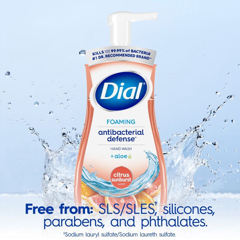 slide 7 of 12, Dial Complete Antibacterial Foaming Hand Wash - Citrus Sunburst - 10 fl oz, 10 fl oz