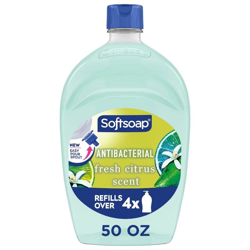 slide 1 of 20, Softsoap Antibacterial Liquid Hand Soap Refill - Fresh Citrus - 50 fl oz, 50 fl oz