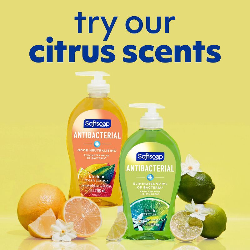 slide 14 of 20, Softsoap Antibacterial Liquid Hand Soap Refill - Fresh Citrus - 50 fl oz, 50 fl oz