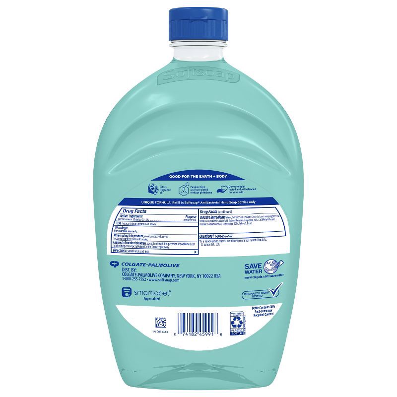 slide 16 of 20, Softsoap Antibacterial Liquid Hand Soap Refill - Fresh Citrus - 50 fl oz, 50 fl oz