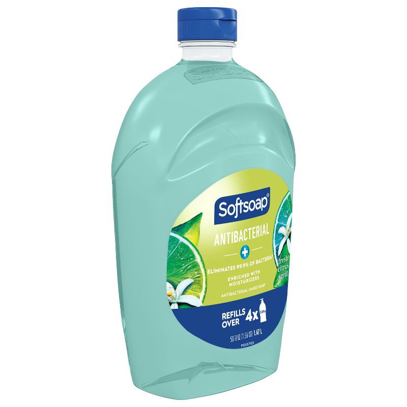 slide 17 of 20, Softsoap Antibacterial Liquid Hand Soap Refill - Fresh Citrus - 50 fl oz, 50 fl oz