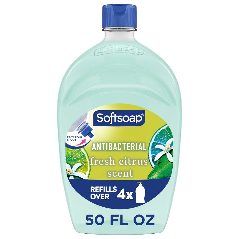 slide 1 of 21, Softsoap Antibacterial Liquid Hand Soap Refill - Fresh Citrus - 50 fl oz, 50 fl oz