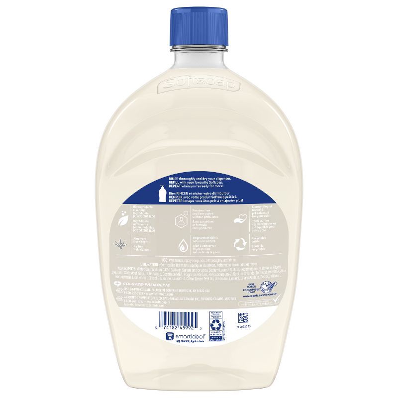 slide 12 of 13, Softsoap Moisturizing Liquid Hand Soap Pump Refill - Soothing Aloe Vera - 50 fl oz, 50 fl oz