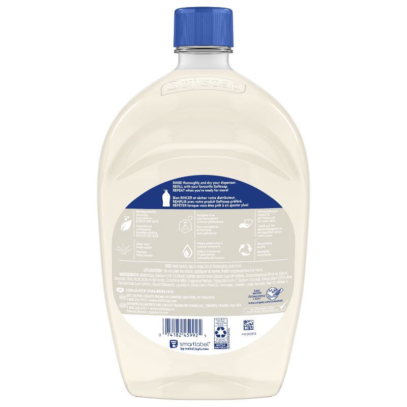 slide 11 of 16, Softsoap Moisturizing Liquid Hand Soap Pump Refill - Soothing Aloe Vera - 50 fl oz, 50 fl oz
