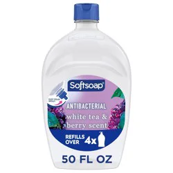 Softsoap Antibacterial Liquid Hand Soap Refill - White Tea & Berry - 50 fl oz