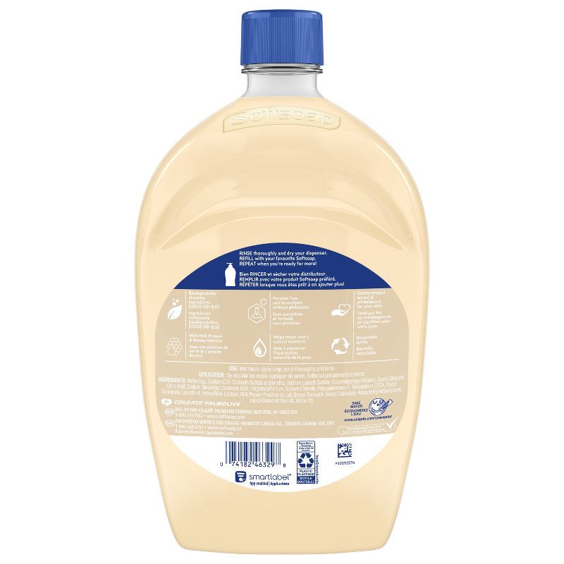slide 12 of 17, Softsoap Moisturizing Liquid Hand Soap Refill - Milk & Honey - 50 fl oz, 50 fl oz