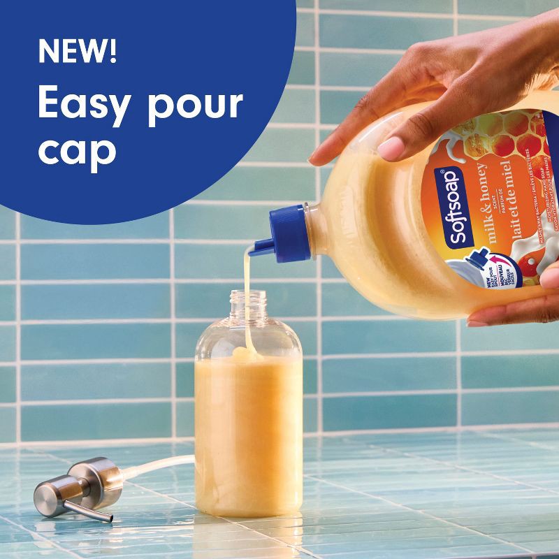 slide 4 of 17, Softsoap Moisturizing Liquid Hand Soap Refill - Milk & Honey - 50 fl oz, 50 fl oz