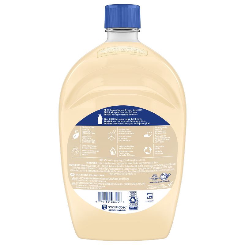 slide 11 of 14, Softsoap Moisturizing Liquid Hand Soap Refill - Milk & Honey - 50 fl oz, 50 fl oz