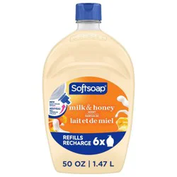 Softsoap Moisturizing Liquid Hand Soap Refill - Milk & Honey - 50 fl oz: Paraben-Free, Phthalate-Free, For Dry Skin