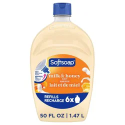 Softsoap Moisturizing Liquid Hand Soap Refill - Milk & Honey - 50 fl oz: Paraben-Free, Phthalate-Free, For Dry Skin