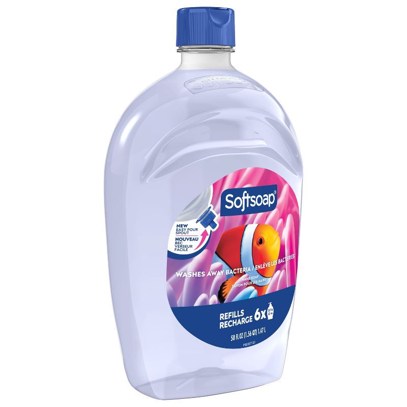 slide 12 of 16, Softsoap Moisturizing Liquid Hand Soap Pump Refill - Aquarium Series - 50 fl oz, 50 fl oz