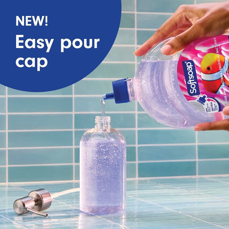slide 4 of 16, Softsoap Moisturizing Liquid Hand Soap Pump Refill - Aquarium Series - 50 fl oz, 50 fl oz