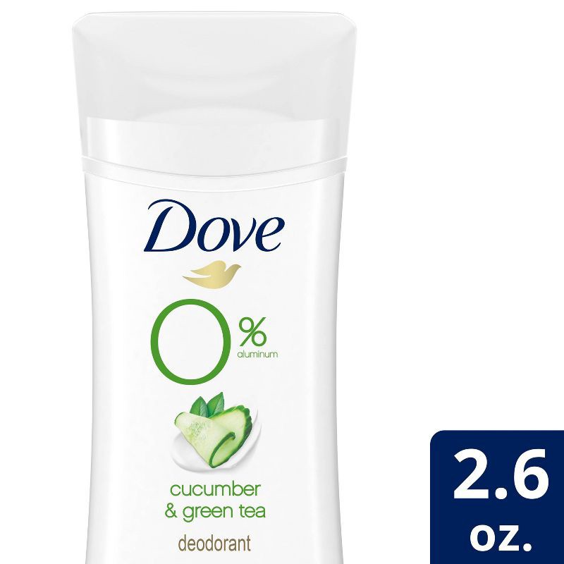 slide 1 of 8, Dove Beauty 0% Aluminum Cucumber & Green Tea Deodorant Stick - 2.6oz, 2.6 oz