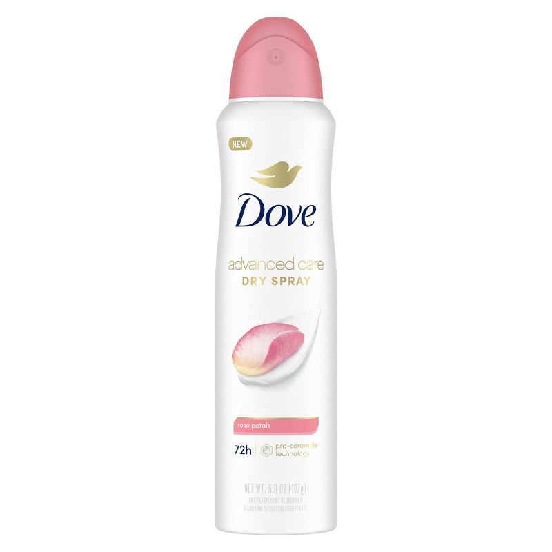 slide 2 of 10, Dove Beauty Advanced Care Rose Petals 72-Hour Women's Antiperspirant & Deodorant Dry Spray - 3.8oz, 3.8 oz