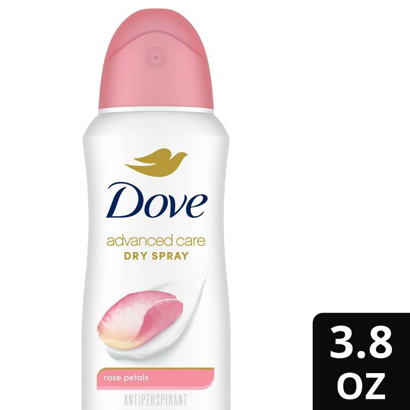 slide 1 of 10, Dove Beauty Advanced Care Rose Petals 72-Hour Women's Antiperspirant & Deodorant Dry Spray - 3.8oz, 3.8 oz