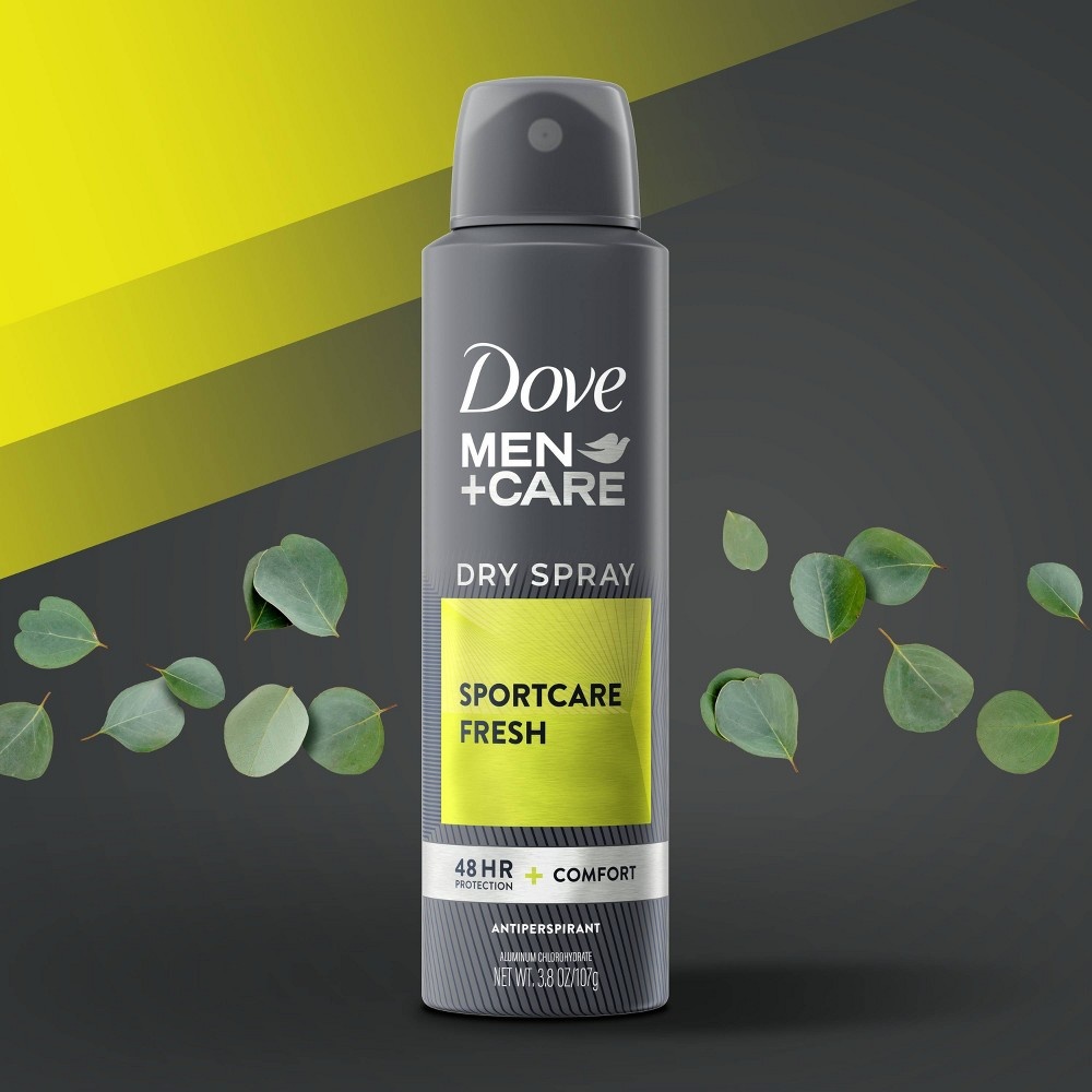 slide 5 of 5, Dove Men+Care Sport Care Active Fresh 48-Hour Antiperspirant & Deodorant Dry Spray, 3.8 oz