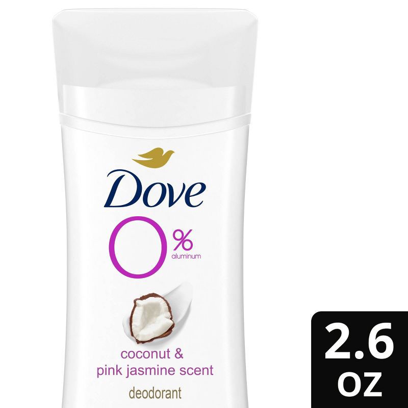 slide 1 of 7, Dove Beauty 0% Aluminum Coconut & Pink Jasmine Women's Deodorant Stick - 2.6oz, 2.6 oz