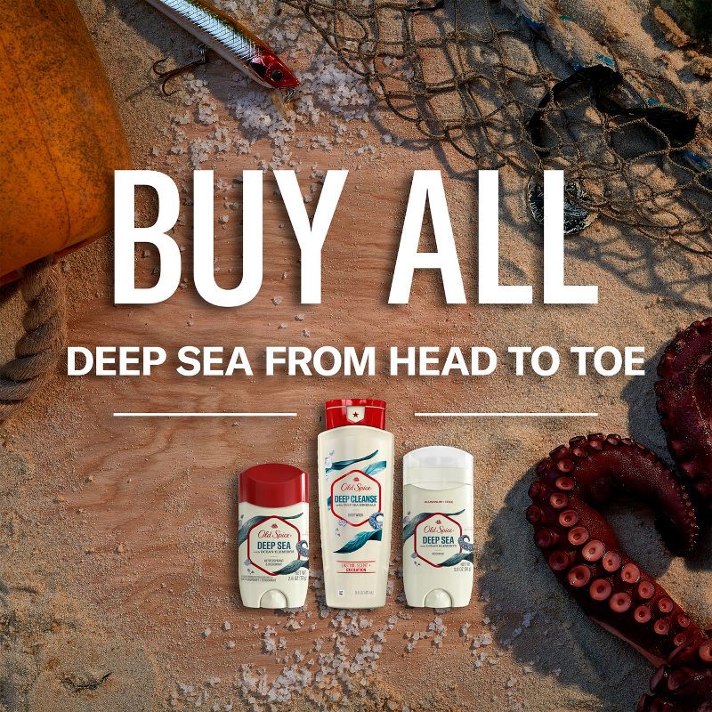 slide 9 of 9, Old Spice Men's Deep Sea with Ocean Elements Antiperspirant & Deodorant - 2.6oz, 2.6 oz