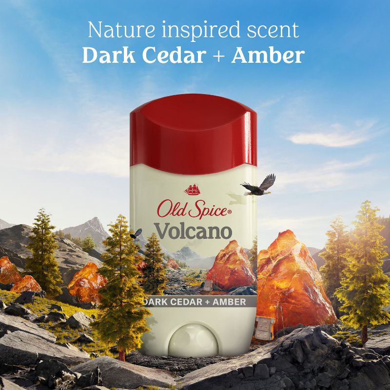 slide 5 of 9, Old Spice Men's Volcano with Charcoal Antiperspirant & Deodorant - 2.6oz, 2.6 oz