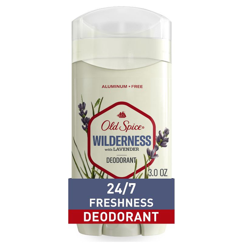 slide 1 of 7, Old Spice Men's Deodorant Aluminum-Free Wilderness with Lavender - 3oz, 3 oz