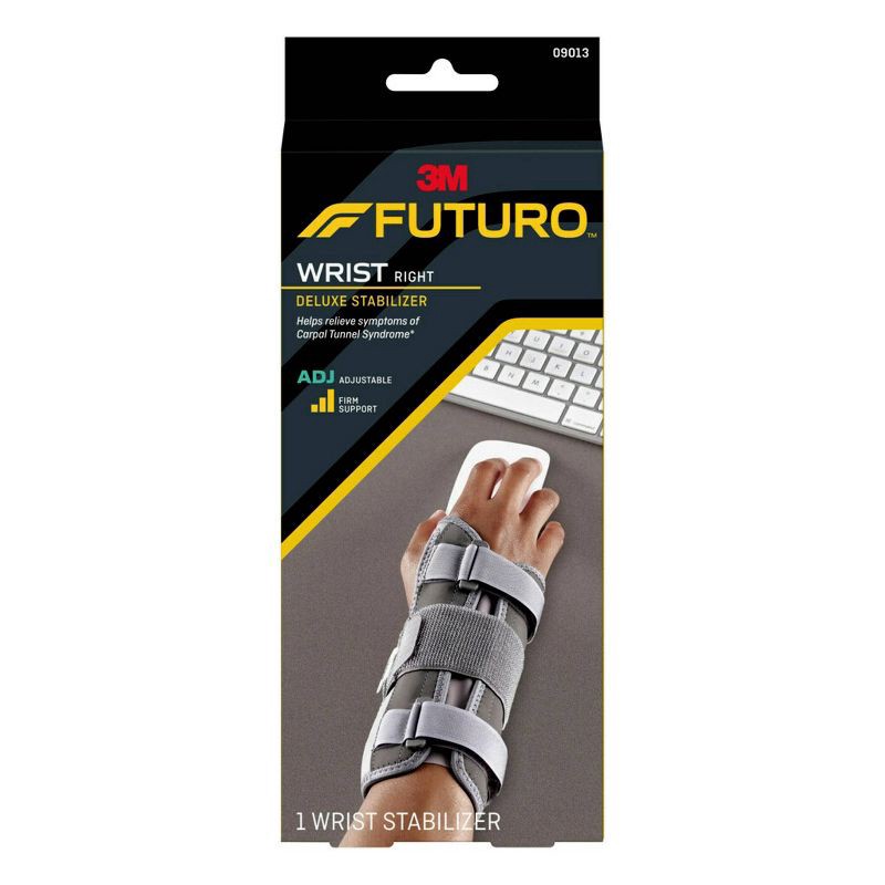 slide 1 of 8, FUTURO Deluxe Wrist Stabilizer - Right Hand, 1 ct