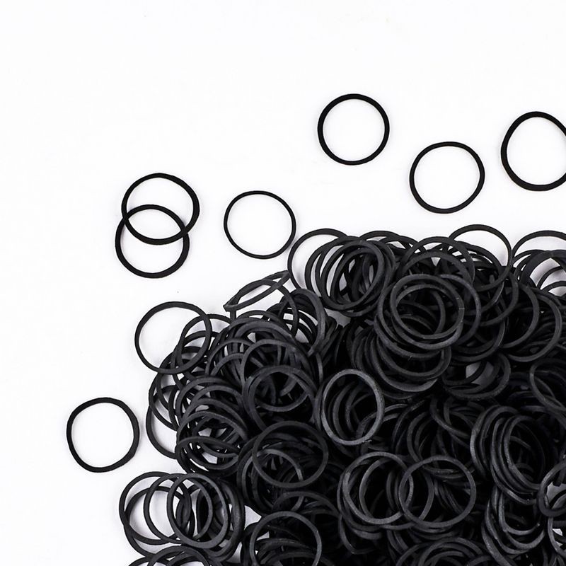 slide 3 of 4, scunci scünci Kids Polyband Rubber Hair Ties - Black - 400pcs, 400 ct