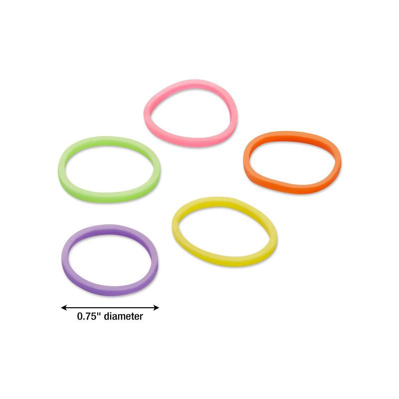 slide 4 of 4, scunci scünci Kids Polyband Rubber Hair Ties - Brights - 400pcs, 400 ct