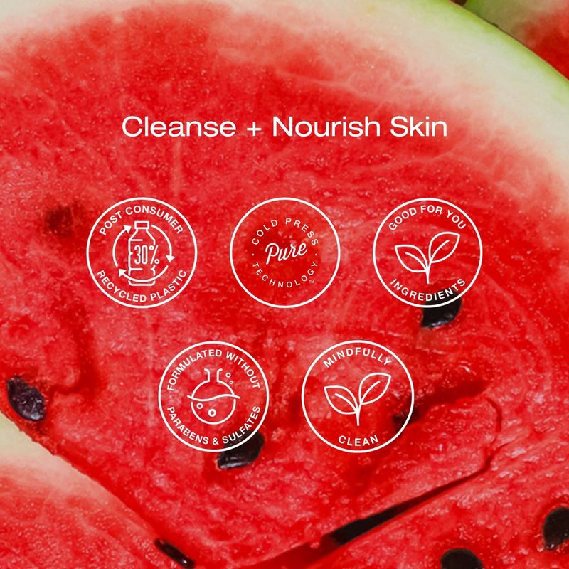 slide 5 of 7, Raw Sugar Moisture Loving Body Wash - Watermelon & Fresh Mint - 25 fl oz, 25 fl oz