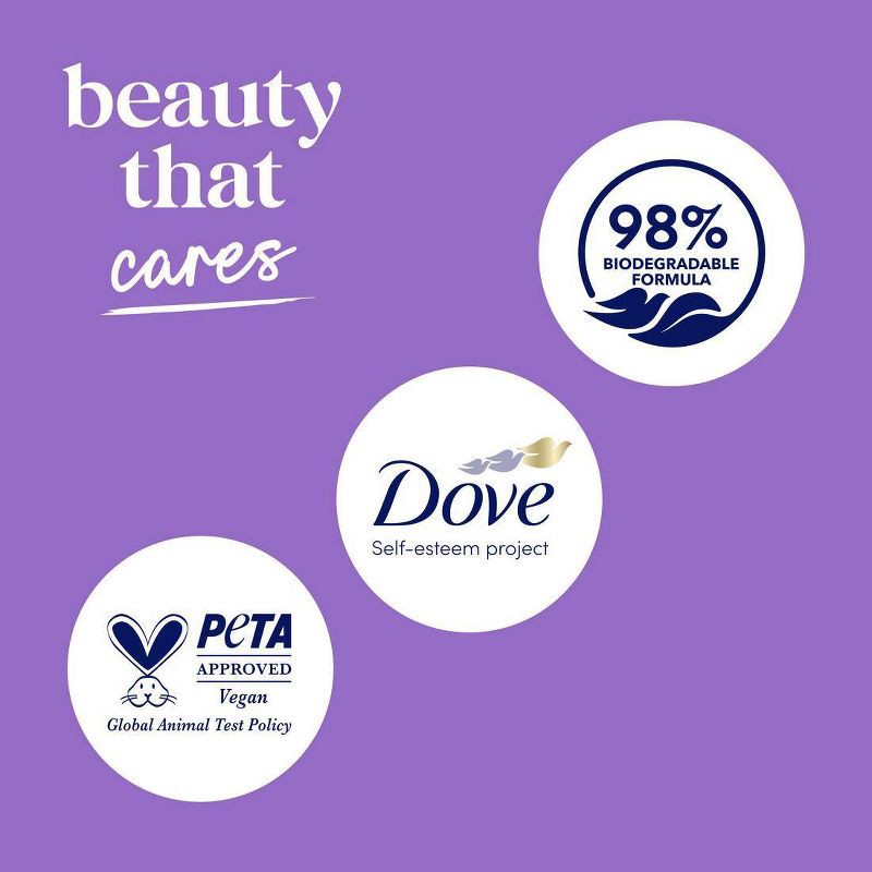 slide 9 of 12, Dove Beauty Dove Relax Body Wash - Lavender & Chamomile 24hr Lotion-Soft Skin - 20 fl oz, 20 fl oz